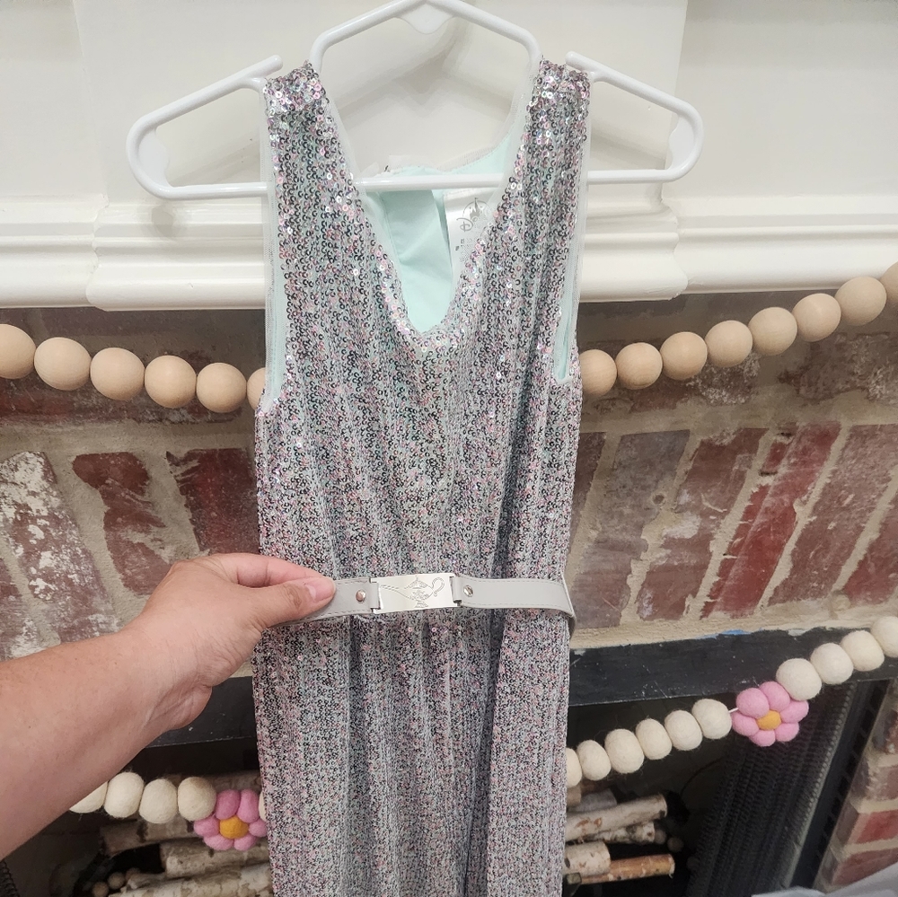 Disney Jasmine silver jumpsuit girls size 5/6